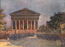 Le jour de gloire; Devant l'Eglise de la Madeleine 1919. Creator: Charles-Jules Duvent