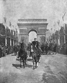 Le jour de gloire; le 14 juillet 1919: les Marechaux Foch et Joffre en tete du defile..., 1919. Creator: Unknown