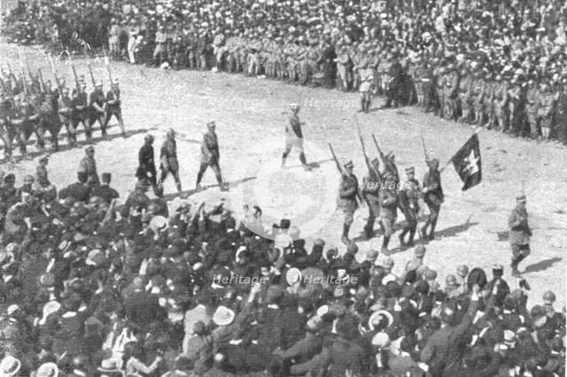 'Le jour de gloire; le drapeau de la Pologne', 1919. Creator: Unknown.