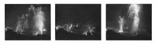 'Le jour de gloire; le feu d'arifice du Pont-Neuf vu des toits du Louvre. Creator: L Gimpel