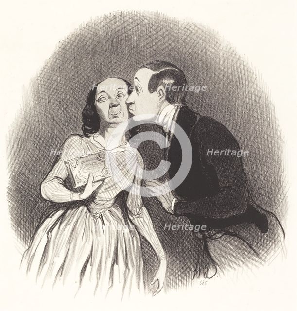 Le Jour de l'An, 1844. Creator: Honore Daumier.