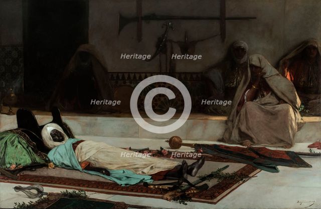 Le jour des funérailles - Scène du Maroc, 1889. Creator: Jean Joseph Benjamin Constant.