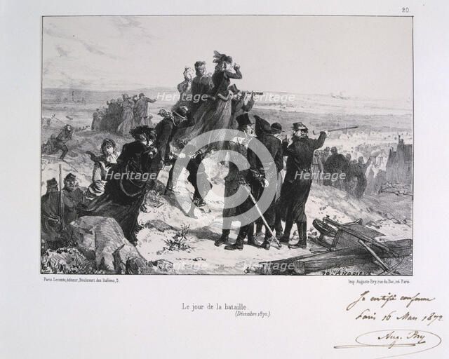 'Le Jour du Bataille' ('The Day of the Battle'), Siege of Paris, Franco-Prussian War, 1870 (1871). Artist: Auguste Bry