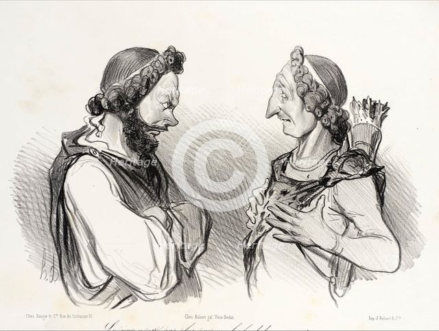 Le jour n'est pas plus pur.., 1841. Creator: Honore Daumier.