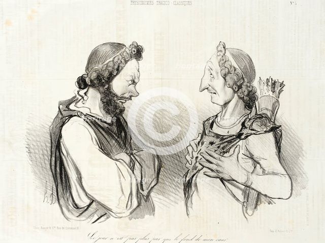 Le jour n'est pas plus pur que le fond de mon coeur. (Phedre), 1841. Creator: Honore Daumier.
