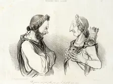 Le jour n'est pas plus pur que le fond de mon coeur. (Phedre), 1841. Creator: Honore Daumier