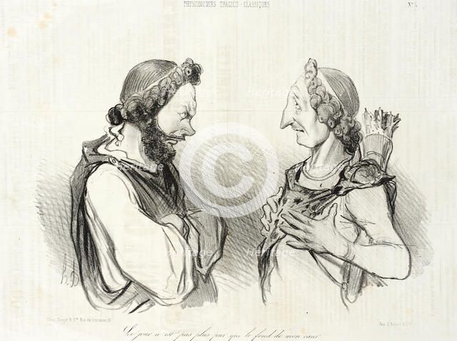 Le jour n'est pas plus pur que le fond de mon coeur. (Phedre), 1841. Creator: Honore Daumier.