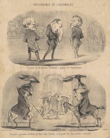 Le jour ou ... Théobald a appris son dégommage, 19th century. Creator: Honore Daumier