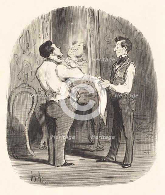 Le jour, où il s'agit de faire une conquête, 1847.  Creator: Honore Daumier.