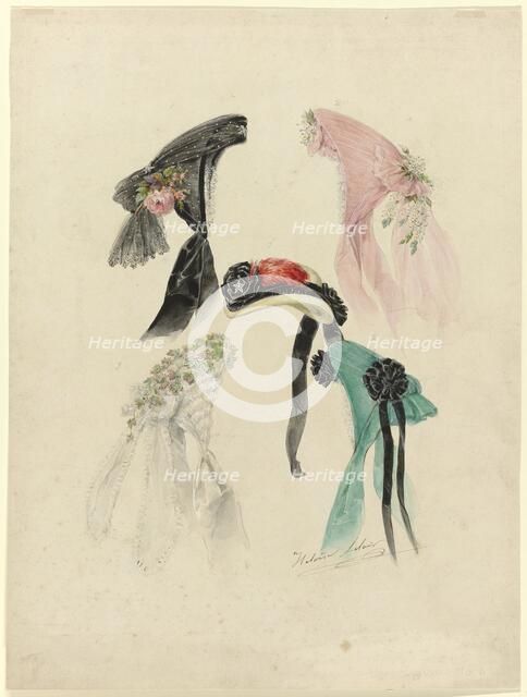 Le Journal des Dames et des Demoiselles, No. 760, pl. 15, April 1865.  Creator: Heloise Leloir.