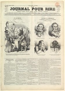 Le Journal Pour Rire, Journal d'Iimages, Journal Comique, Critique, Satirique e..., August 23, 1850. Creator: Unknown