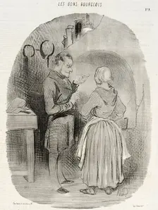 Le jaune d'oeuf n'a pas été assez battu..., 1846. Creator: Honore Daumier