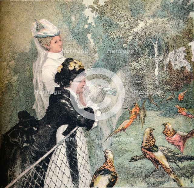 'Le Jardin D'Acclimatation', c1895. Artist: Felix Bracquemond.