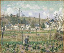 Le Jardin de Maubuisson, Pontoise, la Mère Bellette, 1882. Creator: Pissarro, Camille (1830-1903)
