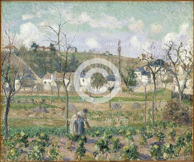 Le Jardin de Maubuisson, Pontoise, la Mère Bellette, 1882. Creator: Pissarro, Camille (1830-1903).
