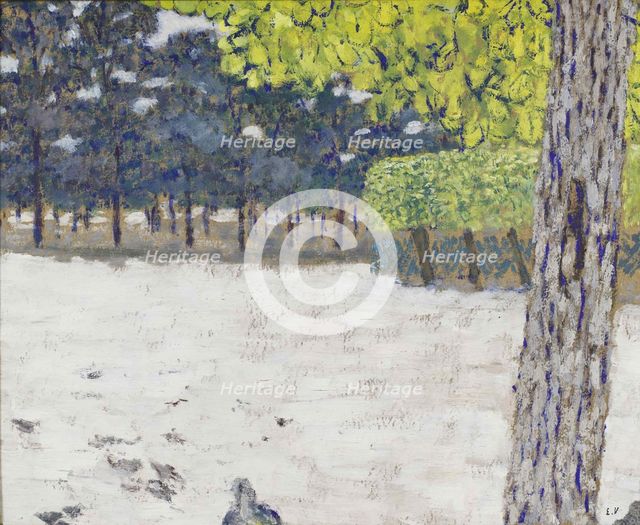 Le Jardin des Tuileries, ca 1894. Creator: Vuillard, Édouard (1868-1940).