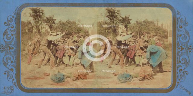 Le Jeu de la Casserole., 1855-1860. Creator: Fraget & Viret.