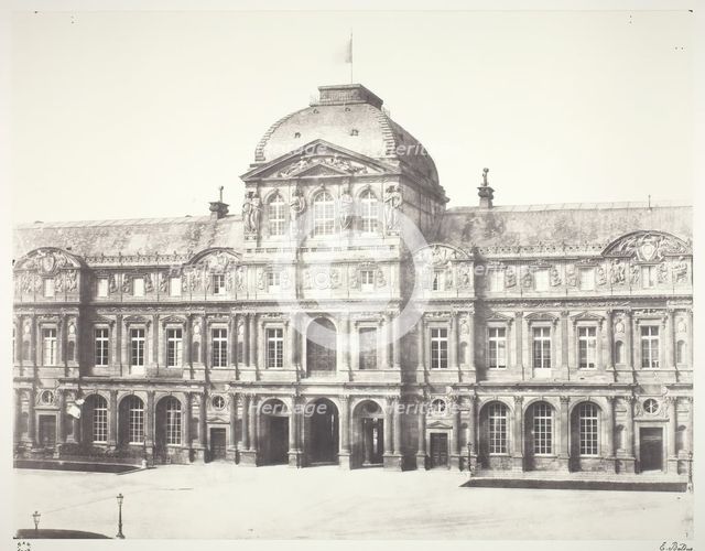 Le Louvre: Pavillon de l'horloge, 1855/60, printed 1978. Creator: Edouard Baldus.