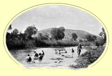 'Le lavage de l'or a la batee; Iles Africaines de la mer des Indes 1914. Creator: Unknown