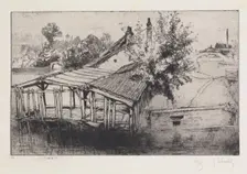 Le lavoir abandonné (environs de Troyes). The abandoned wash-house (near Troyes), 1903. Creator: Gustave Leheutre