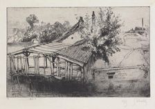 Le lavoir abandonné (environs de Troyes). The abandoned wash-house (near Troyes), 1903. Creator: Gustave Leheutre