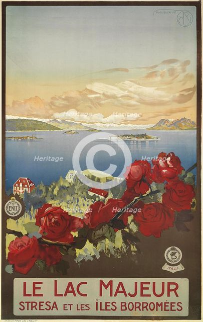 Le lac Majeur, c1925. Creator: Borgoni, Mario (1869-1936).