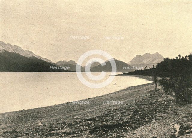 ''Le lac Wakatipou; Les Terres Du Pacifique', 1914. Creator: Unknown.