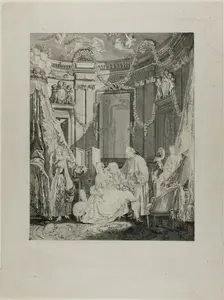 Le Lever de la Mariée, 1781. Creator: Philippe Triere