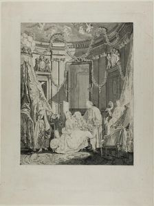 Le Lever de la Mariée, 1781. Creator: Philippe Triere