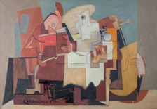 Le Lecteur, 1937. Creator: Louis Marcoussis