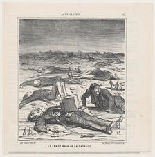 Le lendemain de la bataille, 1869. Creator: Honore Daumier