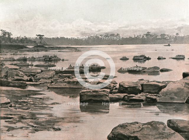 ''Le lit du Congo aux environs de Stanleyville; L'Ouest Africain', 1914. Creator: Unknown.