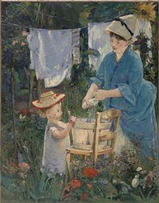 Le Linge (The Laundry), 1875. Creator: Manet, Édouard (1832-1883)