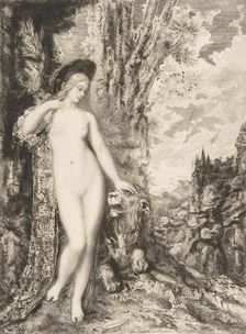 Le Lion amoureux, 1886. Creator: Felix Bracquemond