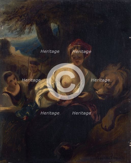 Le lion amoureux, c.1836. Creator: Camille Joseph Etienne Roqueplan.
