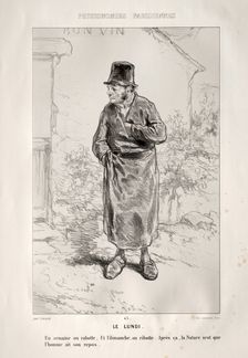 Le Lundi. Creator: Paul Gavarni (French, 1804-1866)