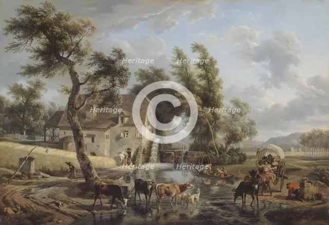 Le moulin, between 1772 and 1829. Creator: Jean-Louis Demarne.
