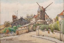 Le Moulin de la Galette, c. 1895. Creator: Lefèvre, Edouard (1842-1923)