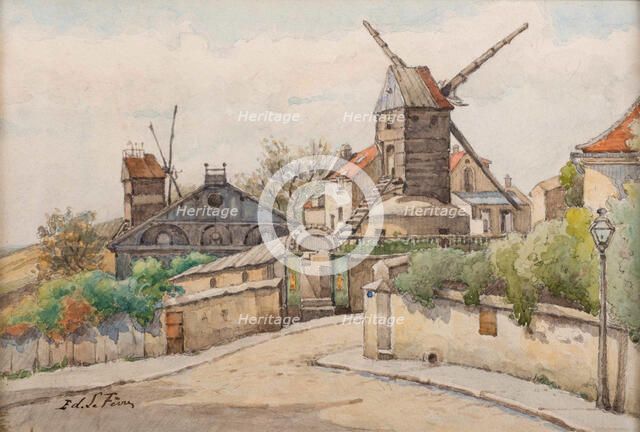 Le Moulin de la Galette, c. 1895. Creator: Lefèvre, Edouard (1842-1923).