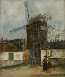 Le Moulin de La Galette, c. 1912. Creator: Maurice Utrillo