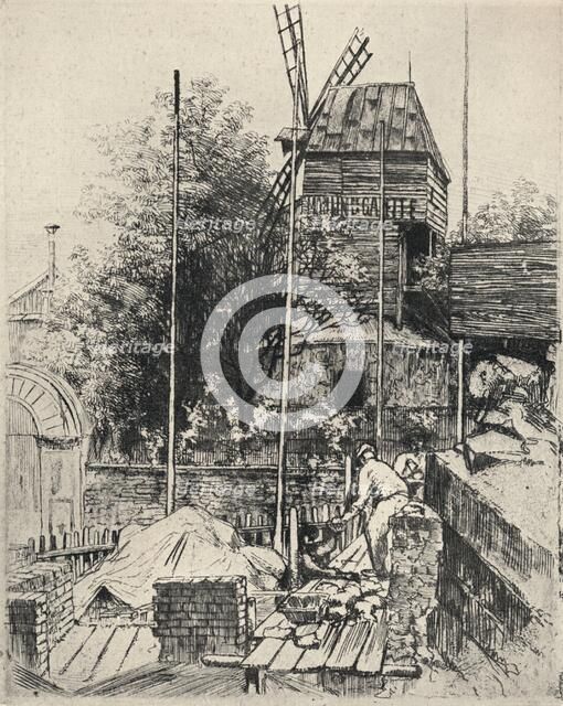 'Le Moulin de la Galette, Montmartre', 1915. Artist: Eugene Delatre.