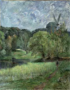 Le Moulin de la Reine dans le parc Østervold (The Queen's Mill, Østervold Park), 1885