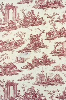 Le Mouton Chéri (Furnishing Fabric), Nantes, c. 1785. Creator: Petitpierre Frères & Cie