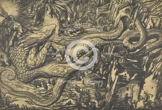 Le monstre de la guerre. Creator: Bakst, Léon (1866-1924).