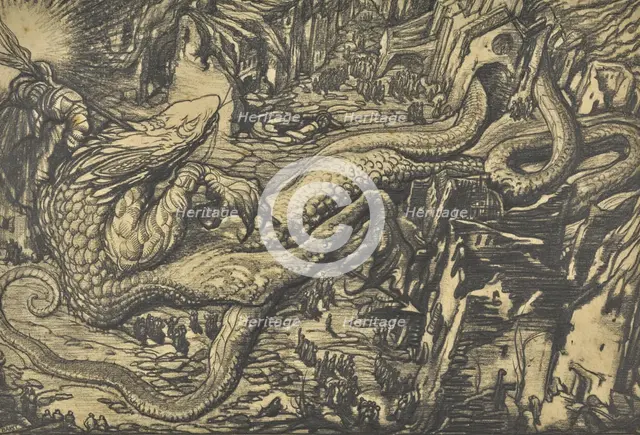 Le monstre de la guerre. Creator: Bakst, Léon (1866-1924).