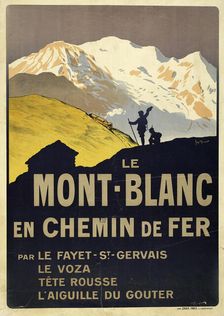 Le Mont Blanc en chemin de fer, 1911. Creator: Meunier, Henri Georges (1873-1922)