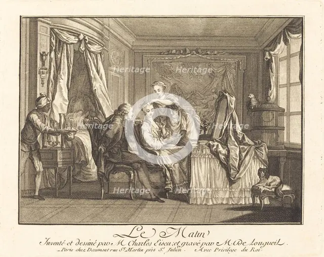 Le matin. Creators: Joseph de Longueil, Charles Eisen.