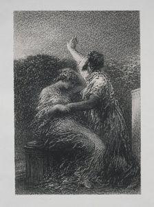 Le mage Baltajar et Fatime, 1891. Creator: Henri Fantin-Latour (French, 1836-1904)