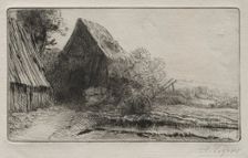 Le Maison du charron. Creator: Alphonse Legros (French, 1837-1911)