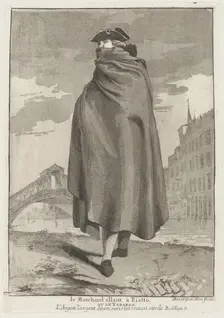 Le Marchand allant à Rialto (The Merchant at the Rialto), 1775. Creator: Giovanni David